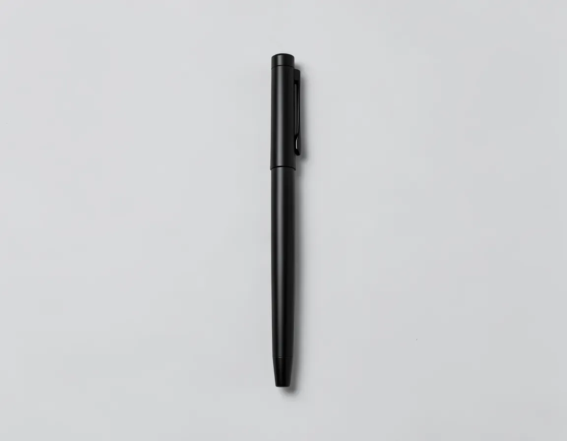 black pen — illustrative image