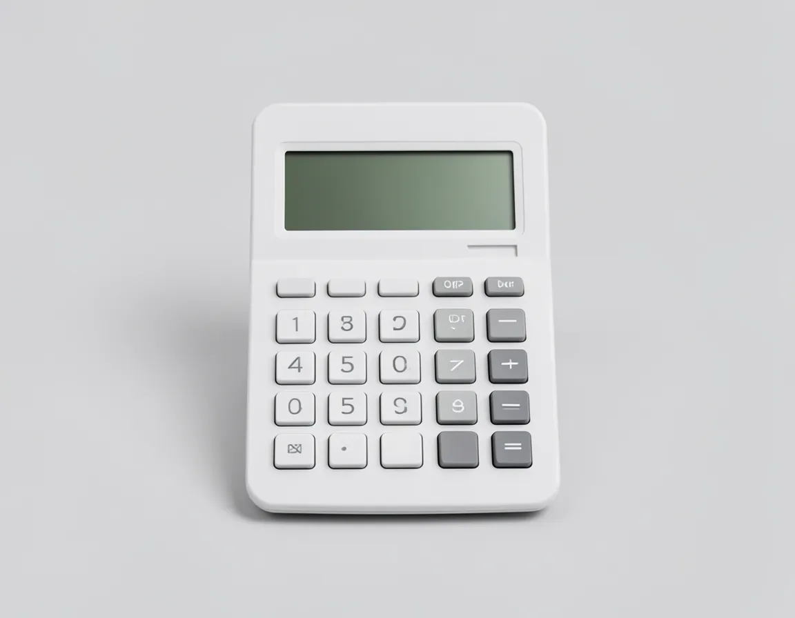 desktop calculator — illustrative image